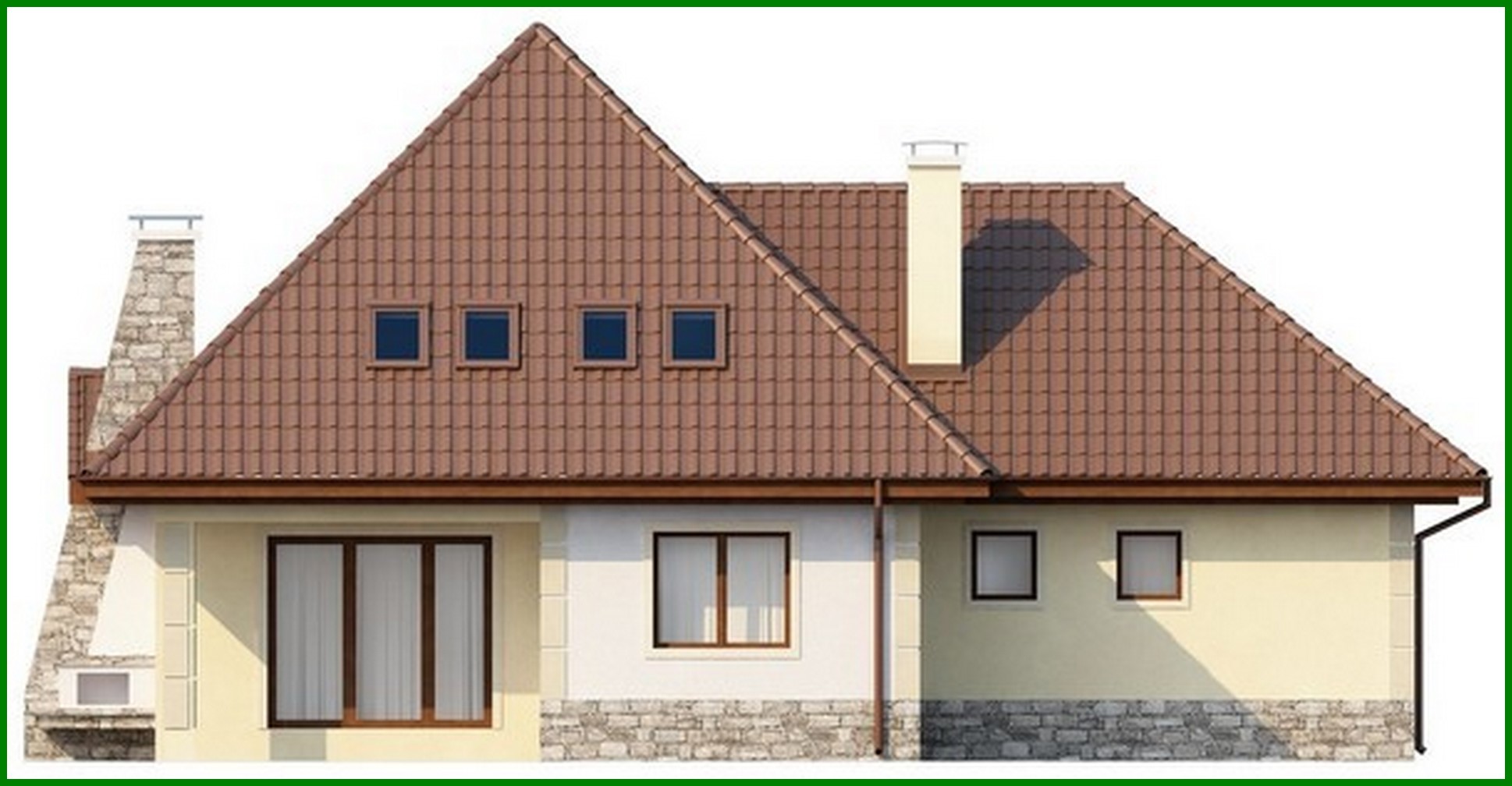 Galería de visualizaciones - Proyecto de una casa espaciosa de forma compleja