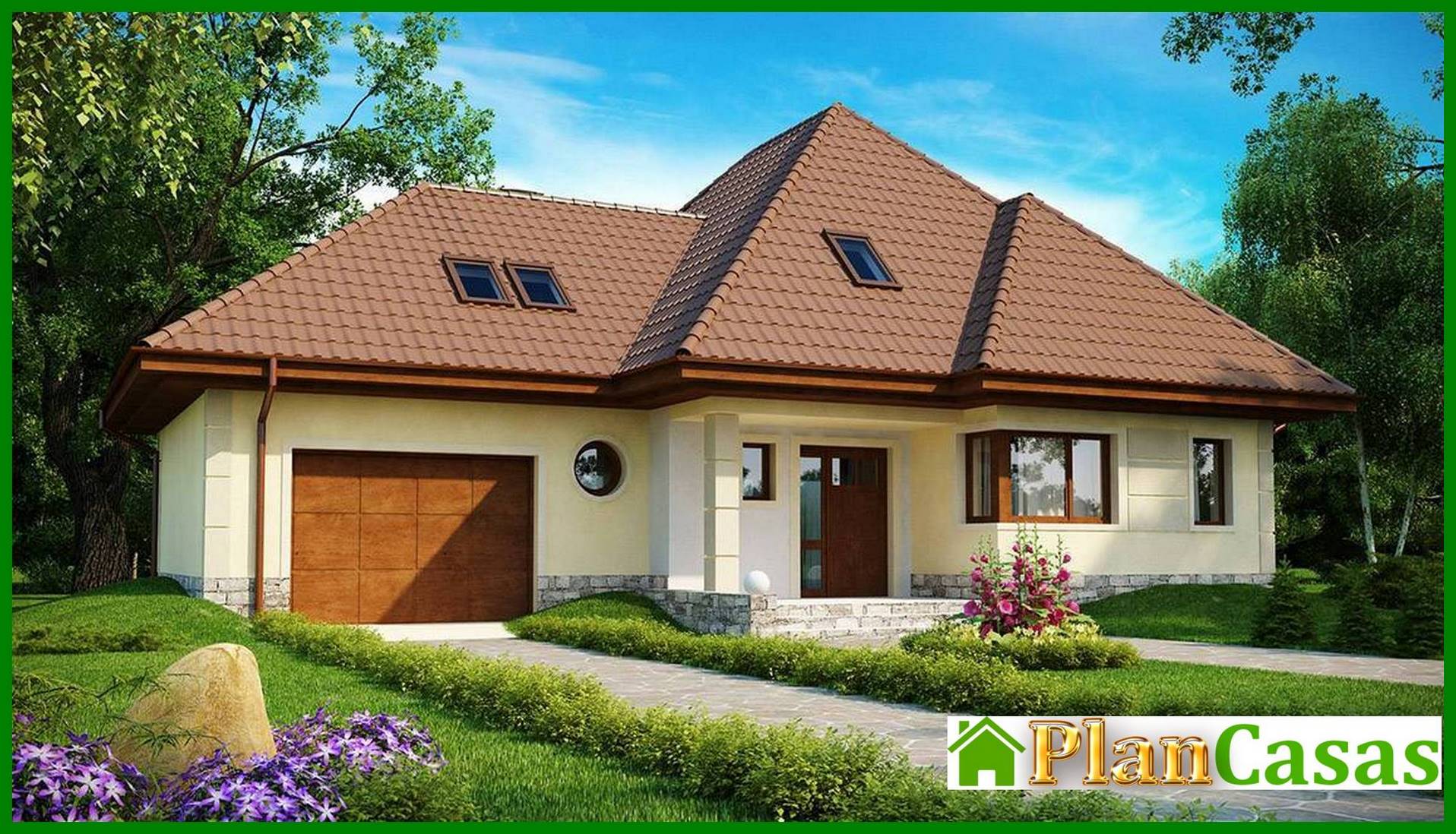 Galería de visualizaciones - Proyecto de una casa espaciosa de forma compleja