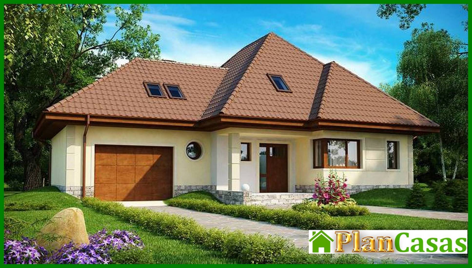 Proyecto de una casa espaciosa de forma compleja