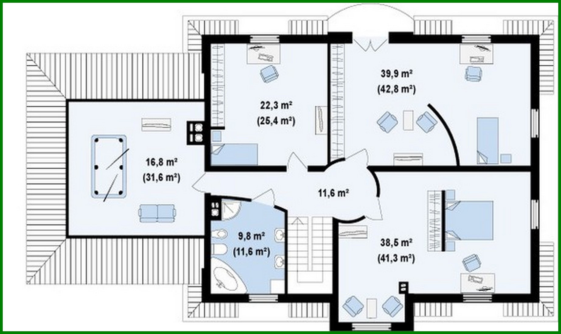 Galería de visualizaciones - Proyecto de una mansión con garaje para dos coches
