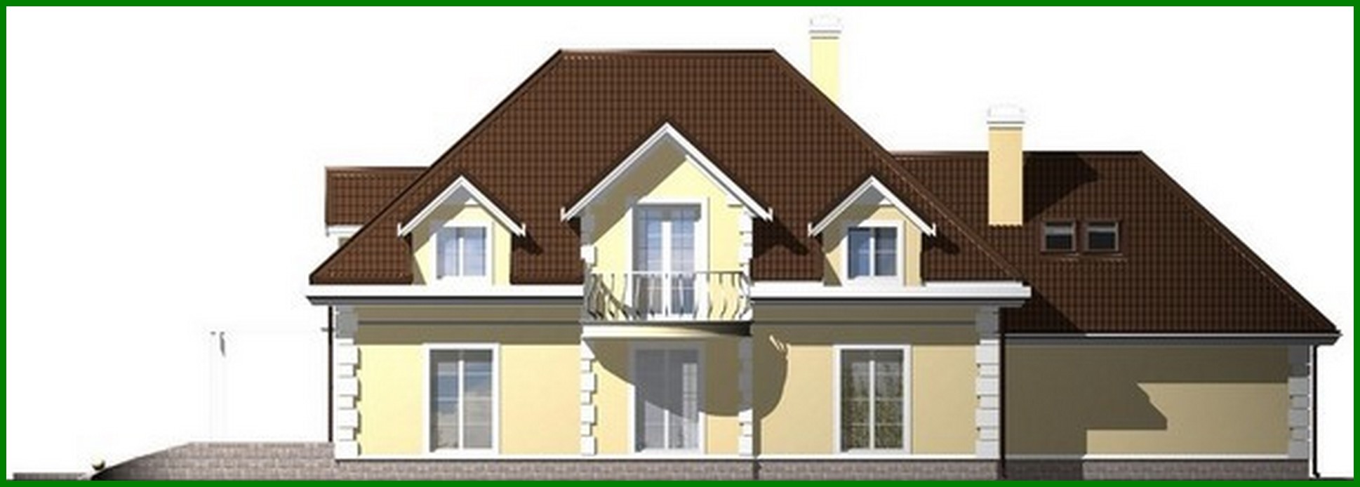 Galería de visualizaciones - Proyecto de una mansión con garaje para dos coches