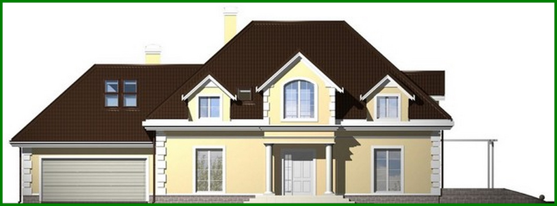 Galería de visualizaciones - Proyecto de una mansión con garaje para dos coches