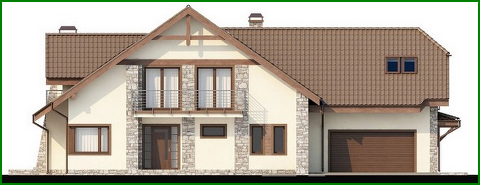 Galería de visualizaciones - Proyecto de una mansión de lujo con garaje para dos coches