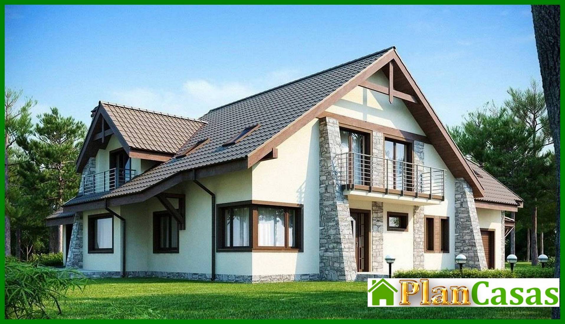 Galería de visualizaciones - Proyecto de una mansión de lujo con garaje para dos coches