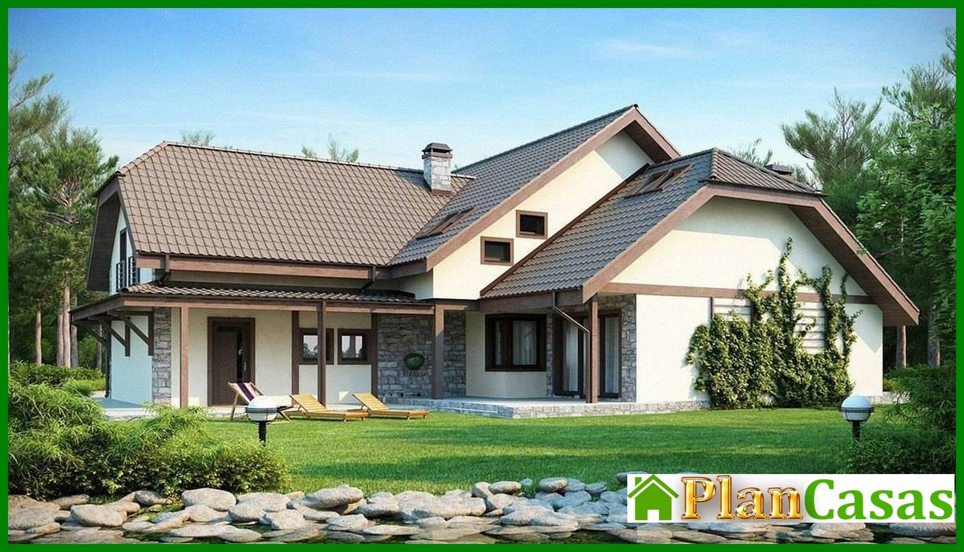 Galería de visualizaciones - Proyecto de una mansión de lujo con garaje para dos coches