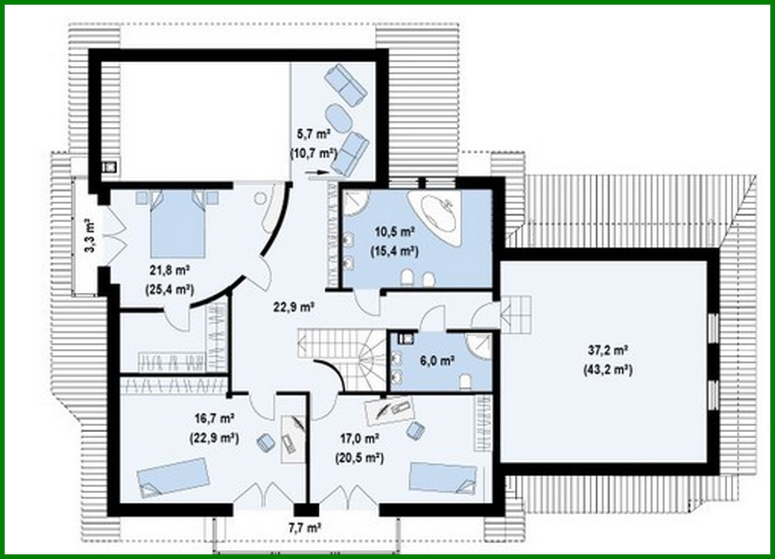 Galería de visualizaciones - Proyecto de una mansión de lujo con garaje para dos coches