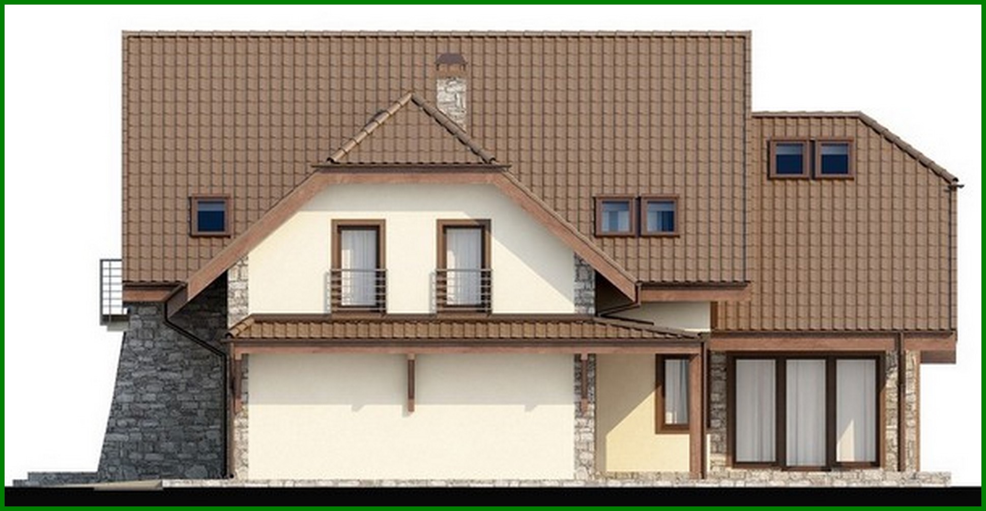 Galería de visualizaciones - Proyecto de una mansión de lujo con garaje para dos coches