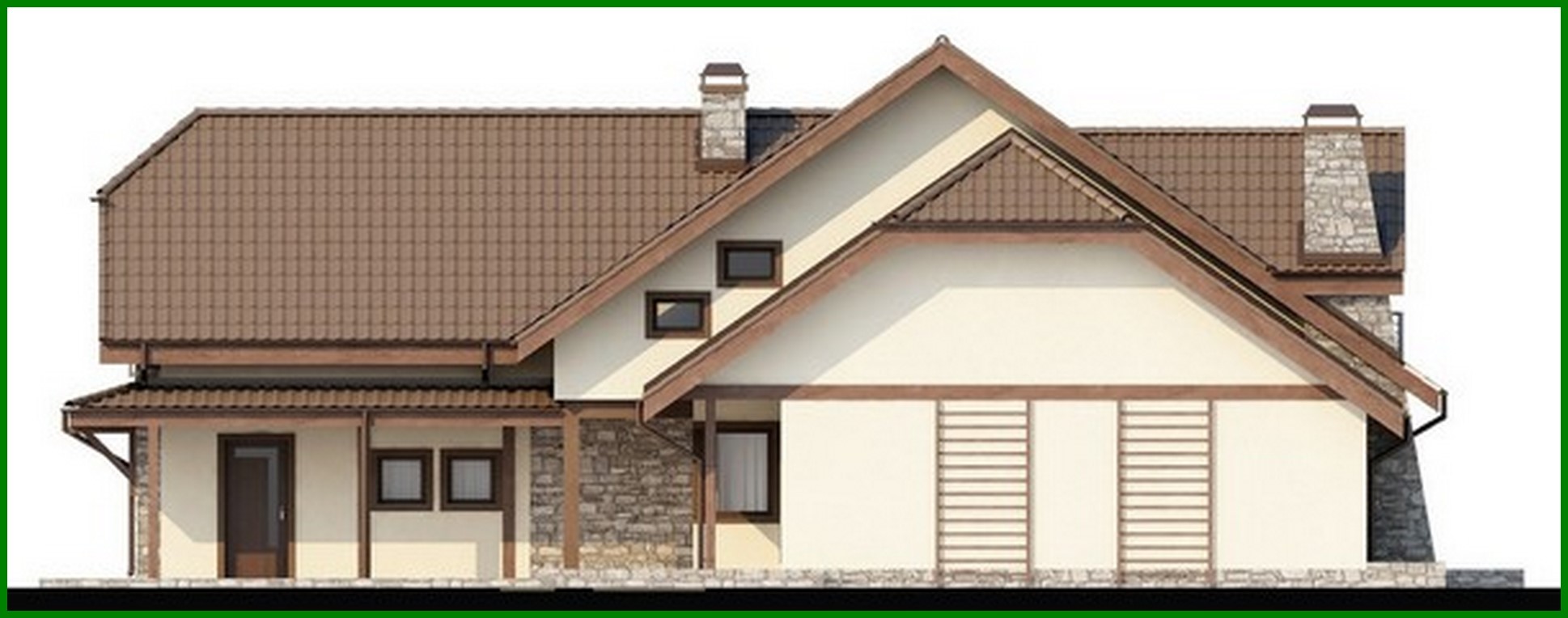 Galería de visualizaciones - Proyecto de una mansión de lujo con garaje para dos coches