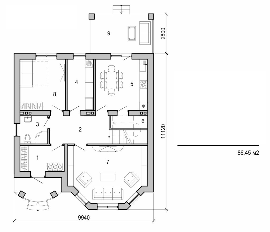 Galería de visualizaciones - Casa de dos plantas