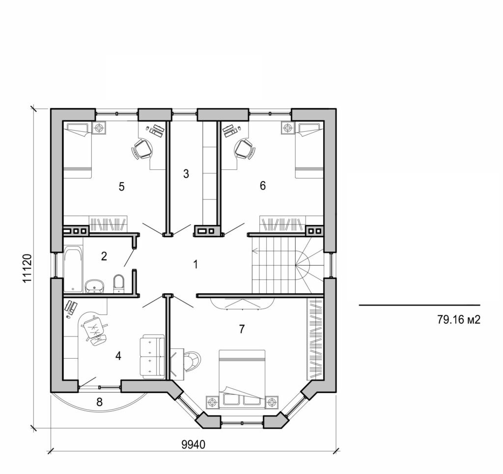 Galería de visualizaciones - Casa de dos plantas