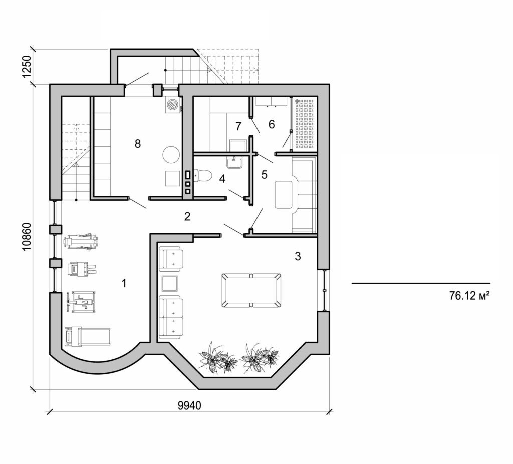 Galería de visualizaciones - Casa de dos plantas