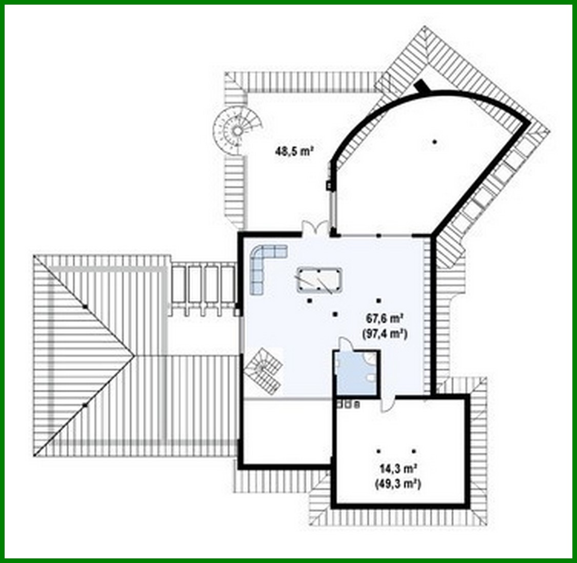 Visualization gallery - The project of a comfortable classic mansion with a garage for two cars