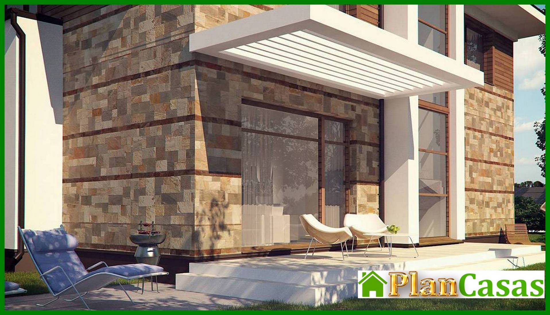 Galería de visualizaciones - Proyecto de una espaciosa casa de dos plantas con sauna