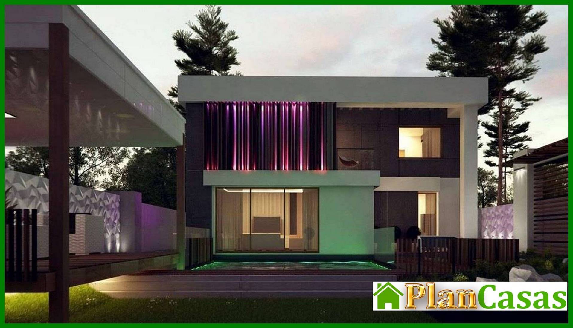 Visualization gallery - High-tech fashionable two-story house project