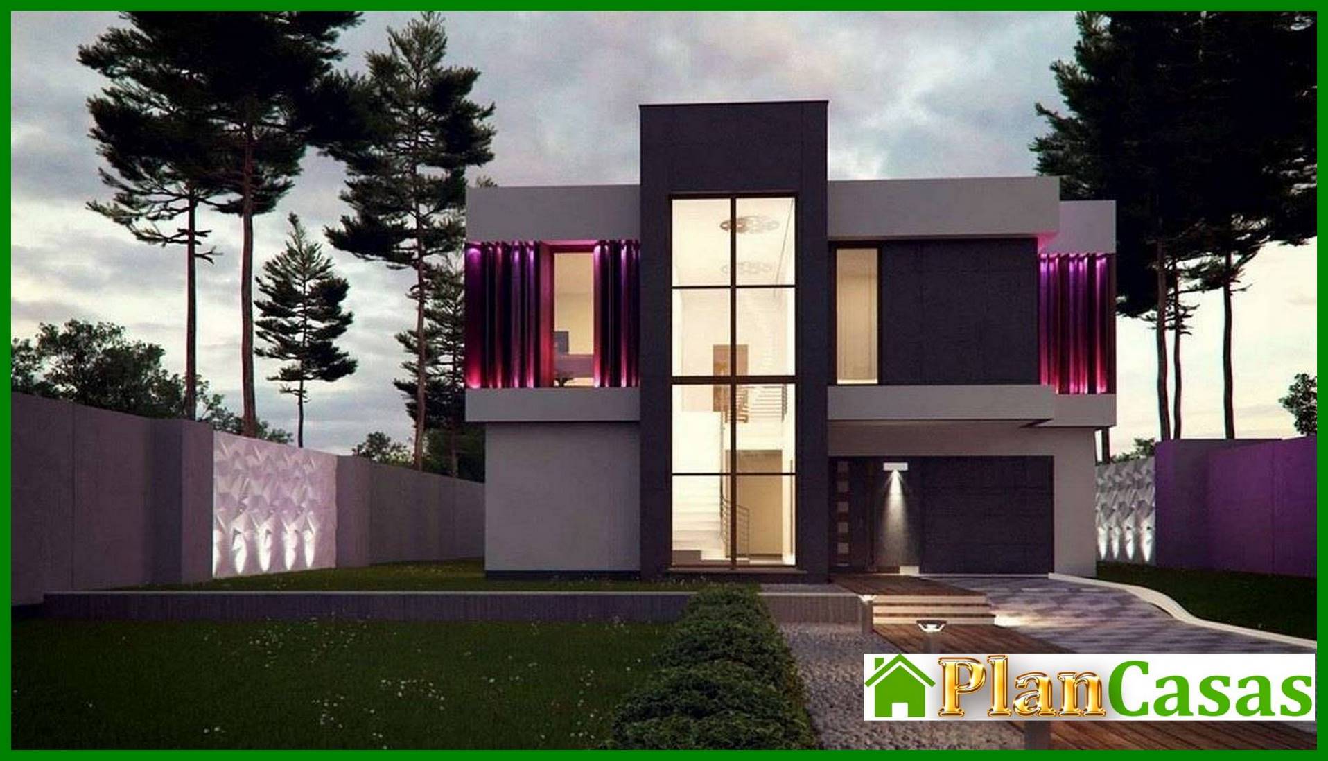 Visualization gallery - High-tech fashionable two-story house project
