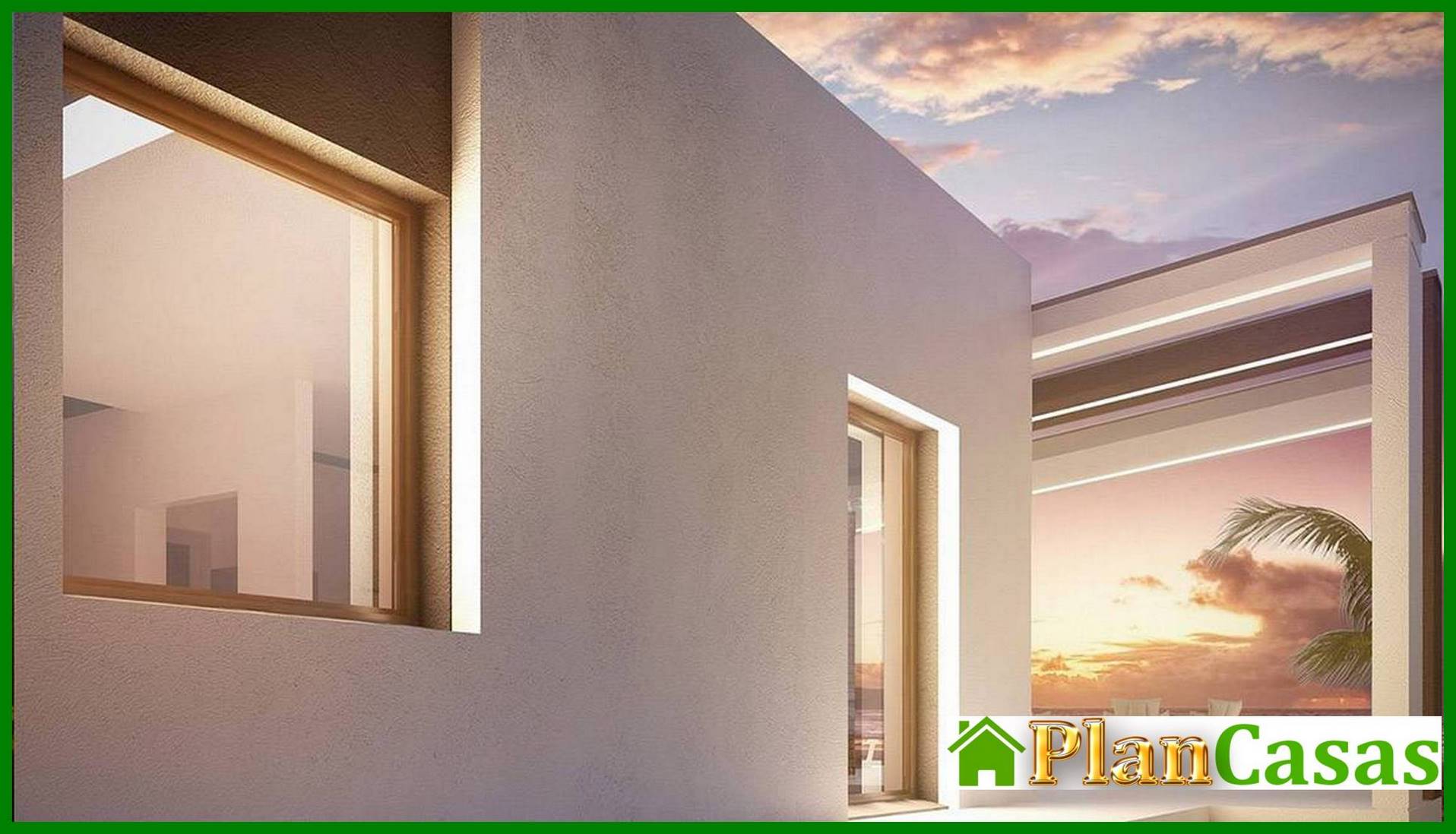 Visualization gallery - Modern house with an original facade and a stylish terrace