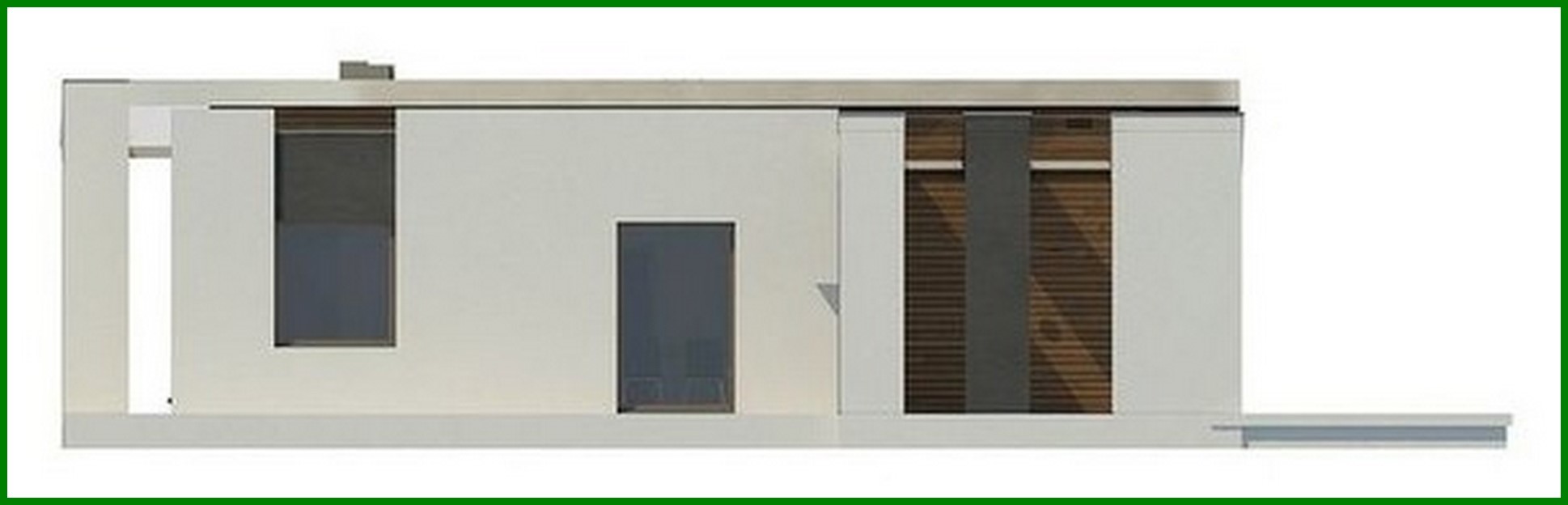 Visualization gallery - Modern house with an original facade and a stylish terrace