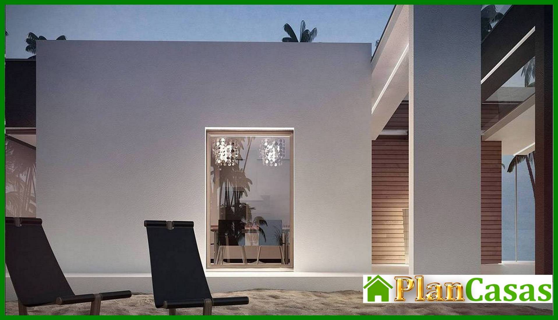 Visualization gallery - Modern house with an original facade and a stylish terrace