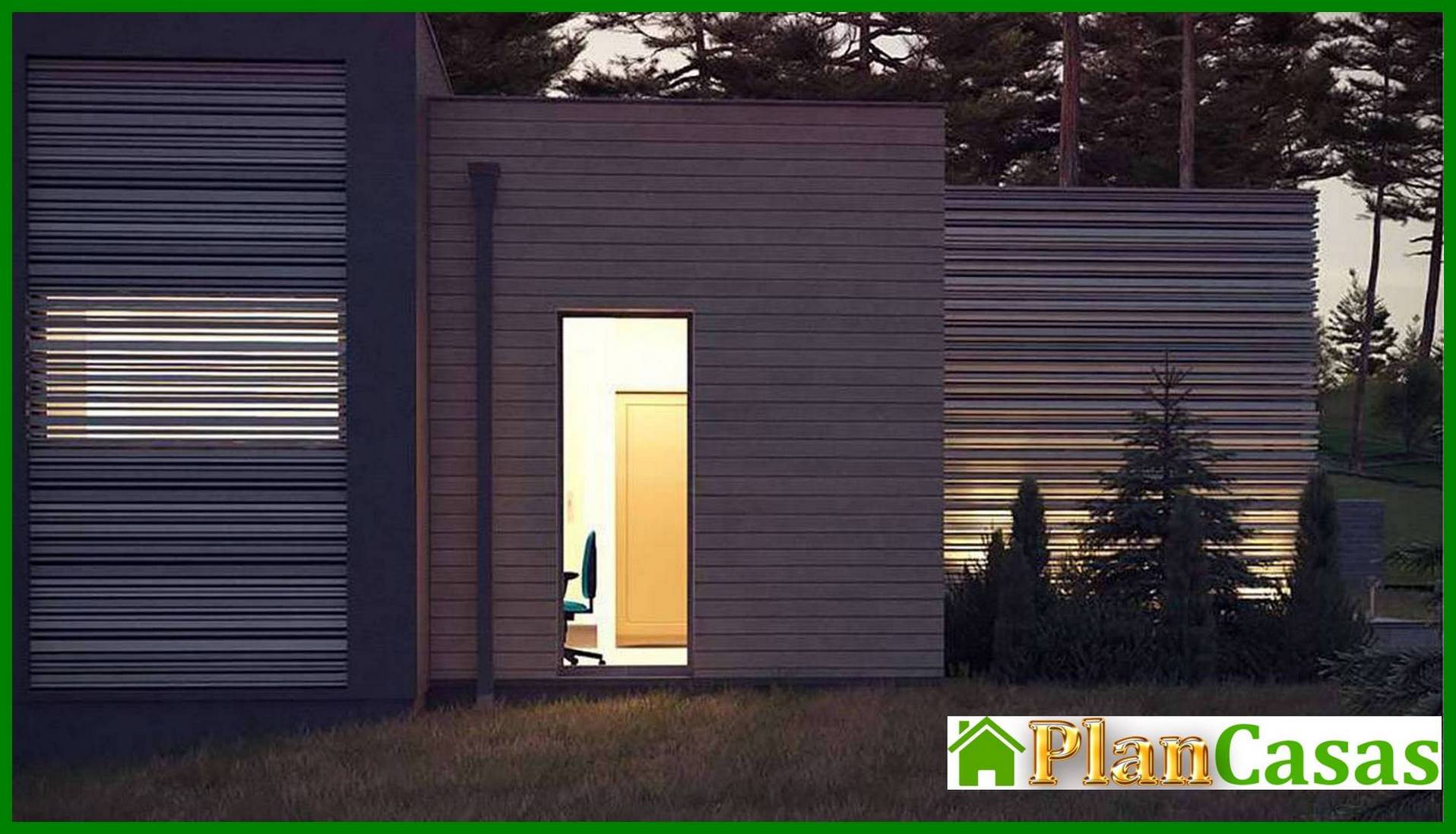 Galería de visualizaciones - Proyecto de una casa moderna y cómoda de una planta