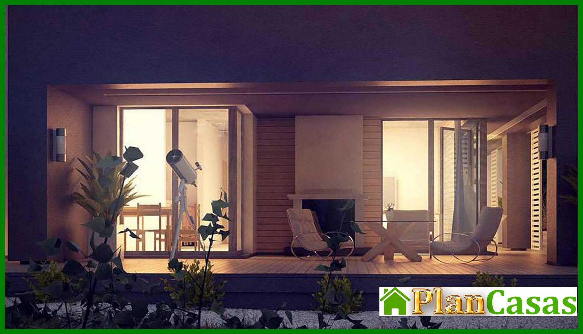 Galería de visualizaciones - Proyecto de una casa moderna y cómoda de una planta