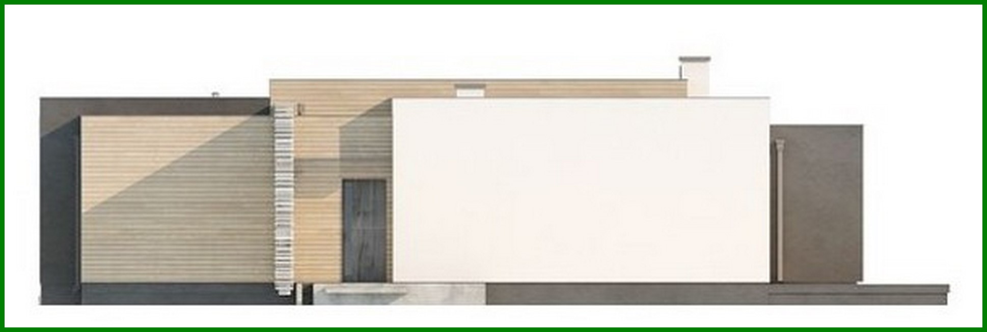 Galería de visualizaciones - Proyecto de una casa moderna y cómoda de una planta