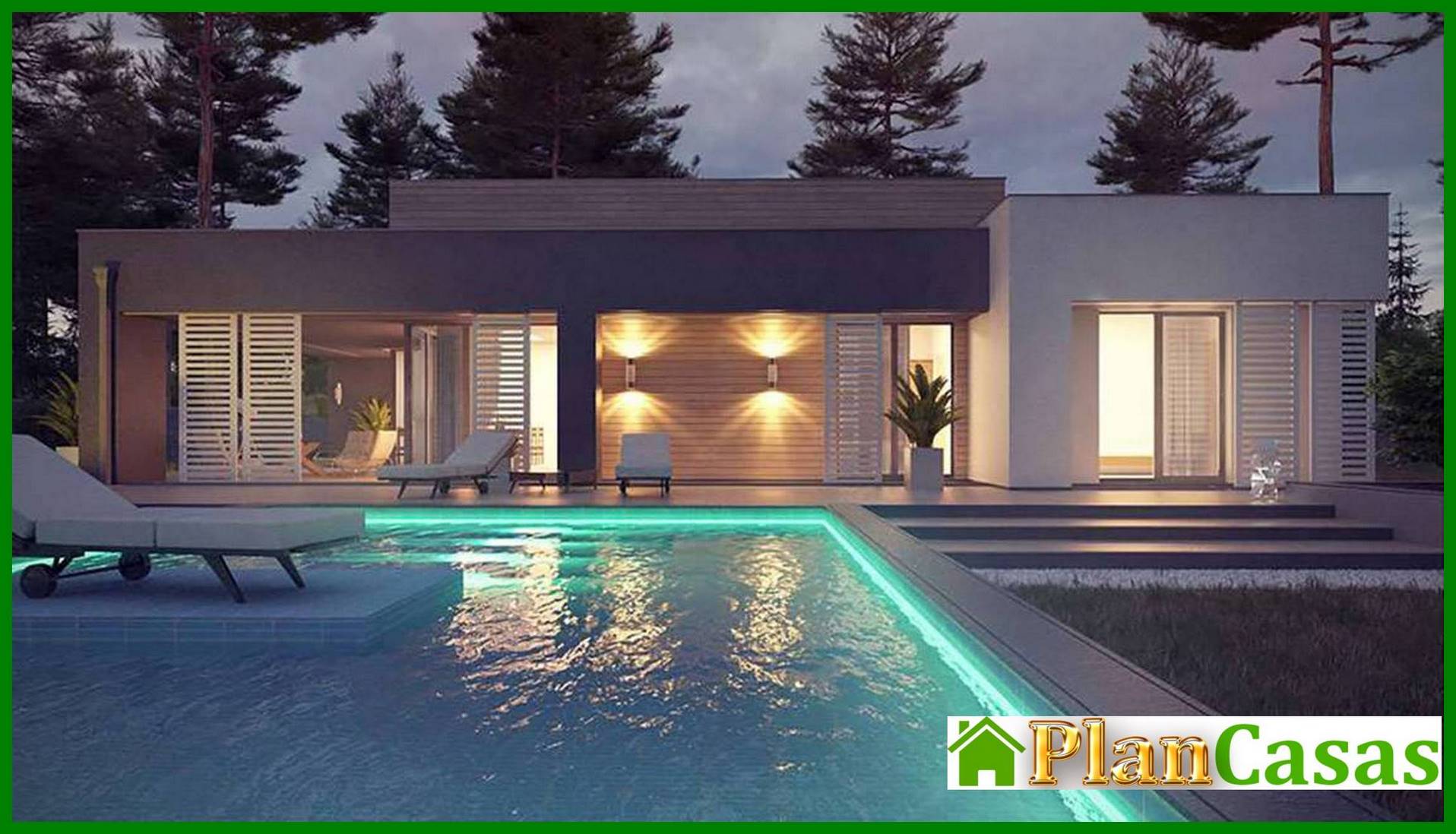 Proyecto de una casa moderna y cómoda de una planta