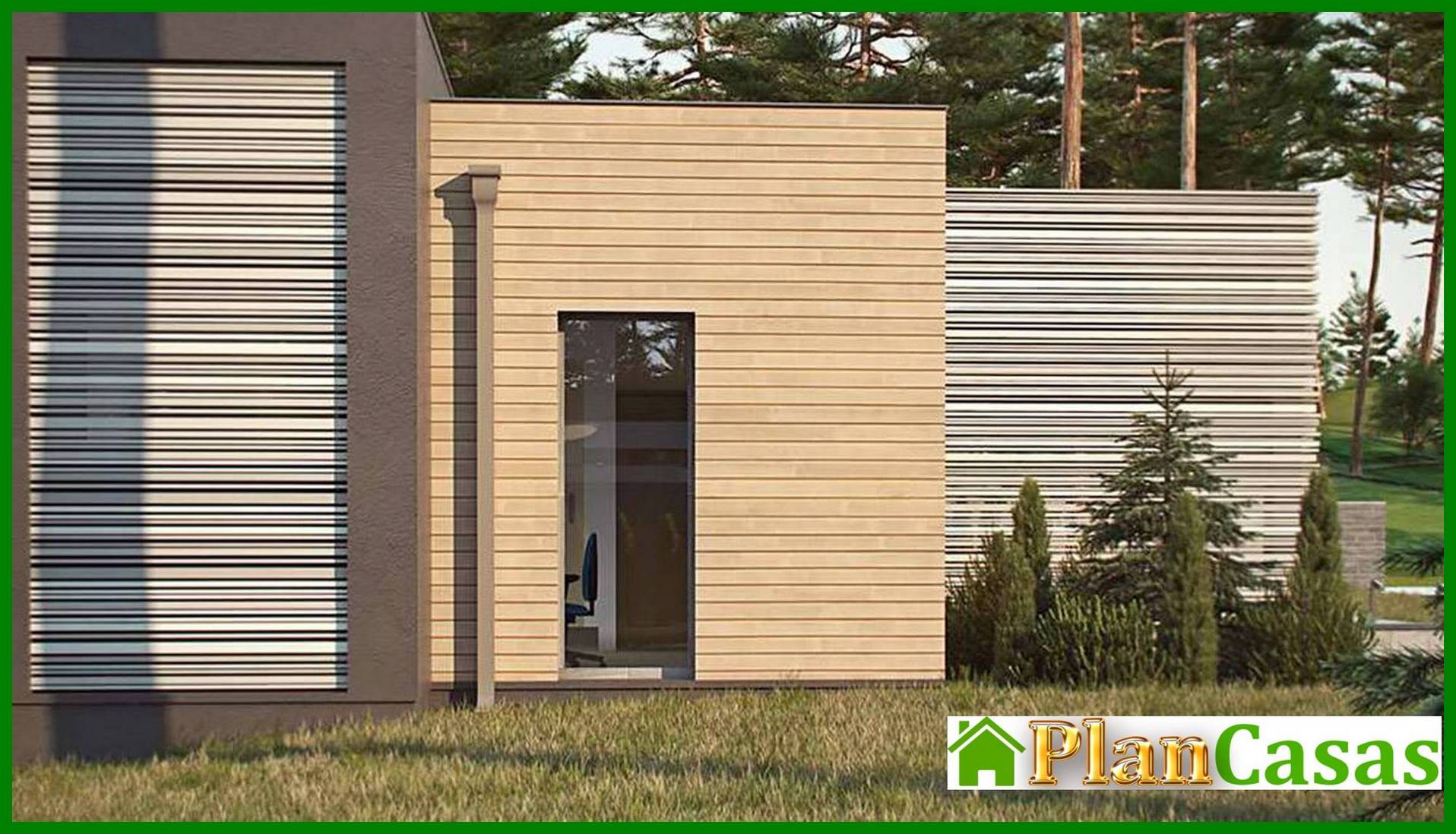 Galería de visualizaciones - Proyecto de una casa moderna y cómoda de una planta