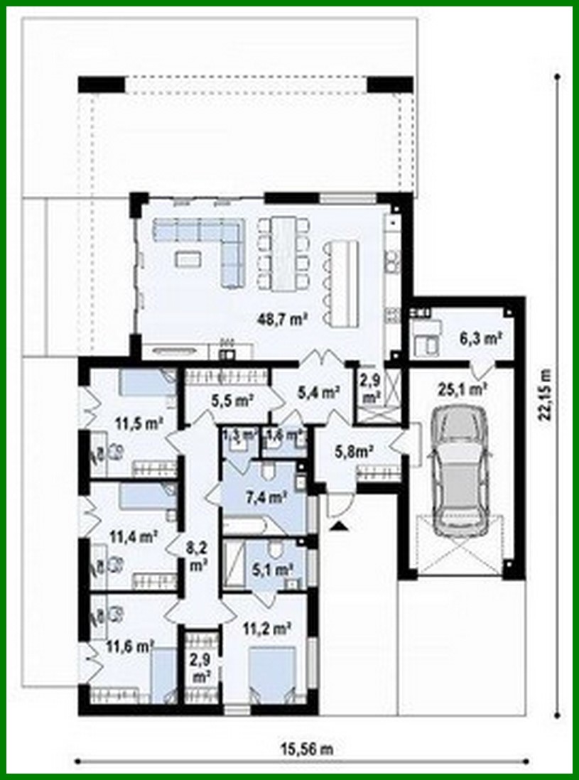 Galería de visualizaciones - Mansión blanca