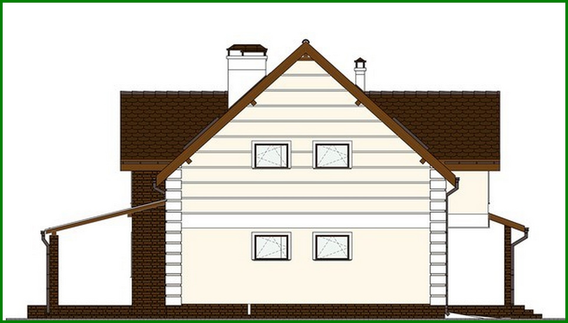 Galería de visualizaciones - Proyecto de una casa de campo chic con mirador y hermosos balcones