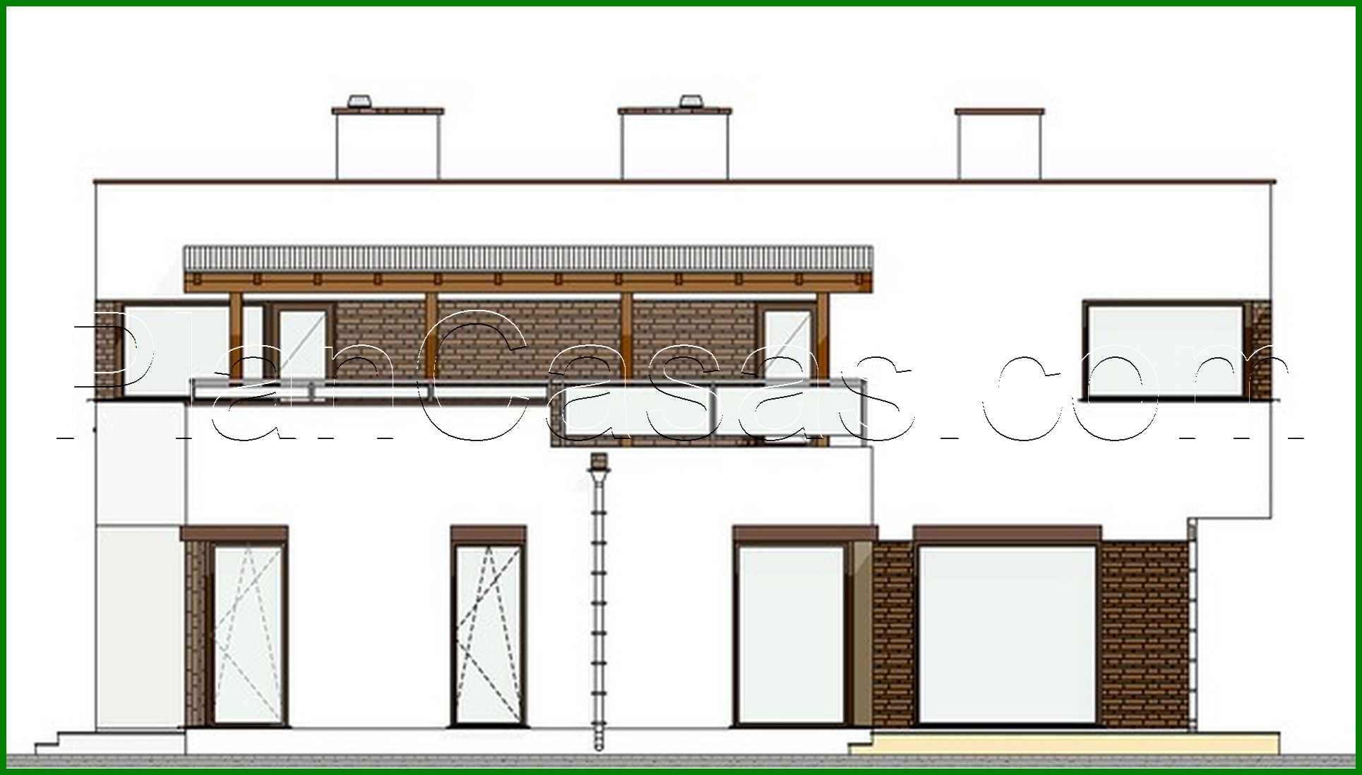 Galería de visualizaciones - Proyecto de una casa chic con tres enormes dormitorios