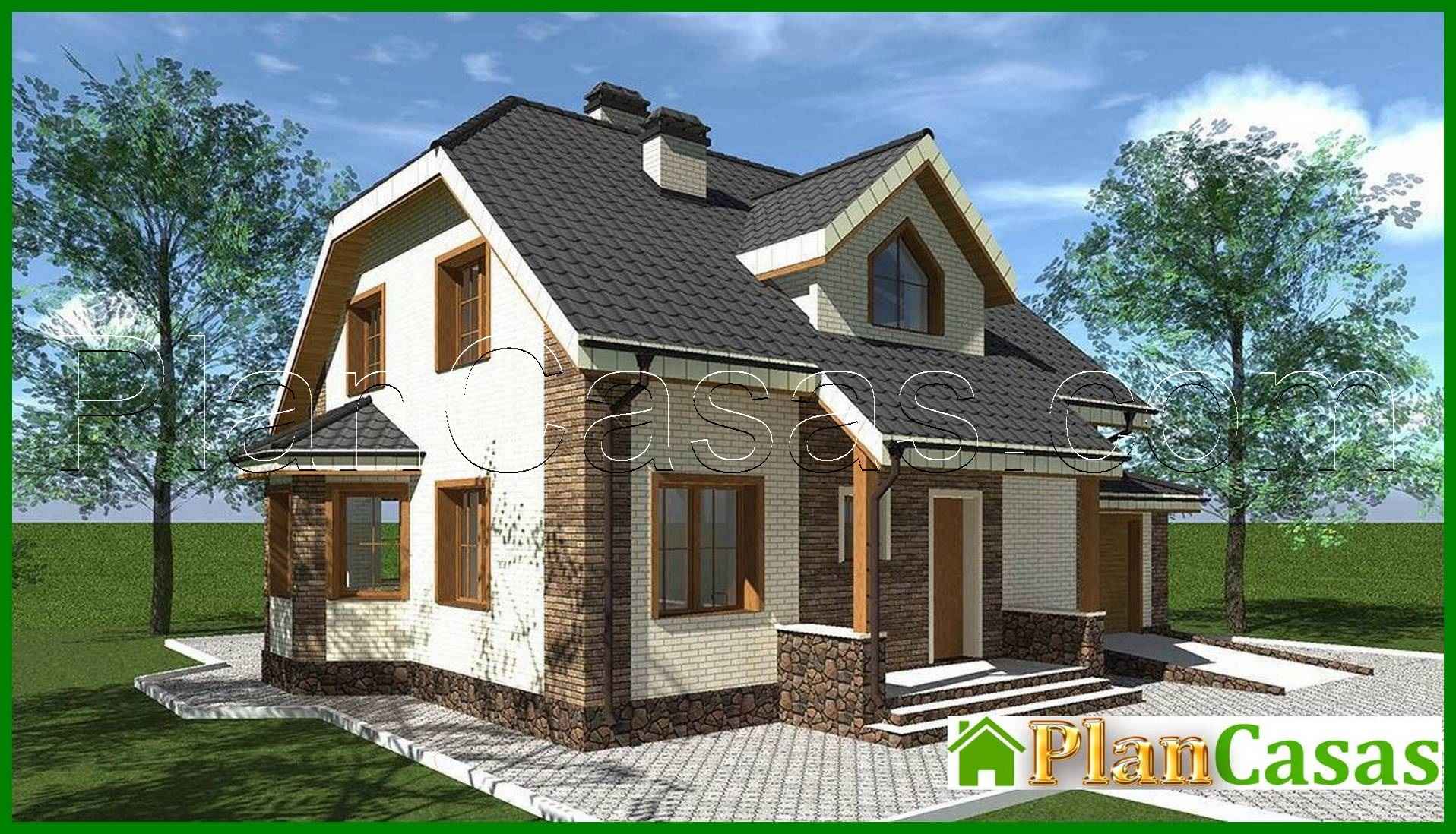 Galería de visualizaciones - Increíble casa de dos plantas con mirador y garaje integrado