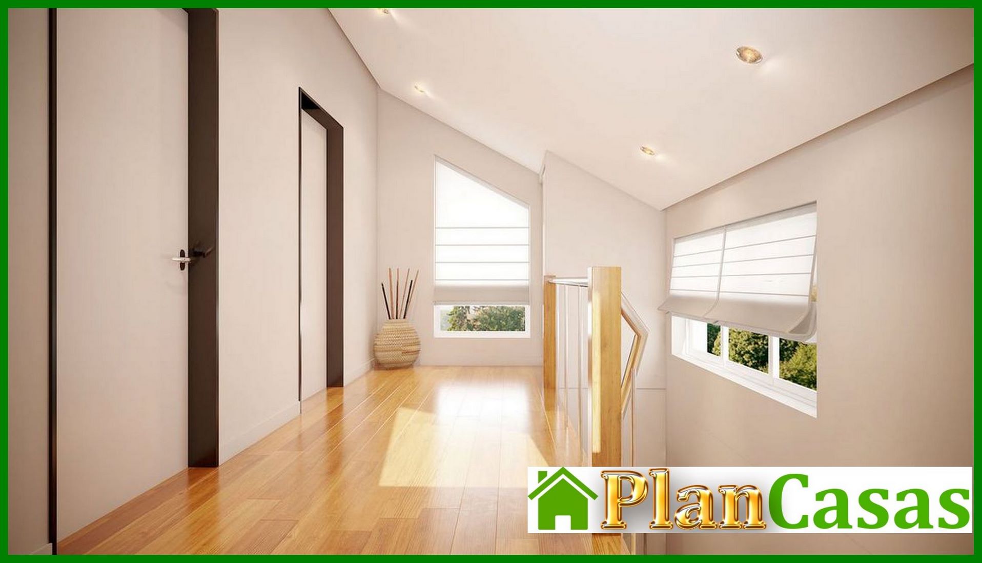 Galería de visualizaciones - Plano de una pequeña casa de campo de 60 m2