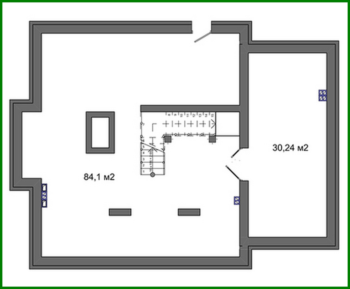 Galería de visualizaciones - Proyecto de una casa con ático colorida y llena de sol