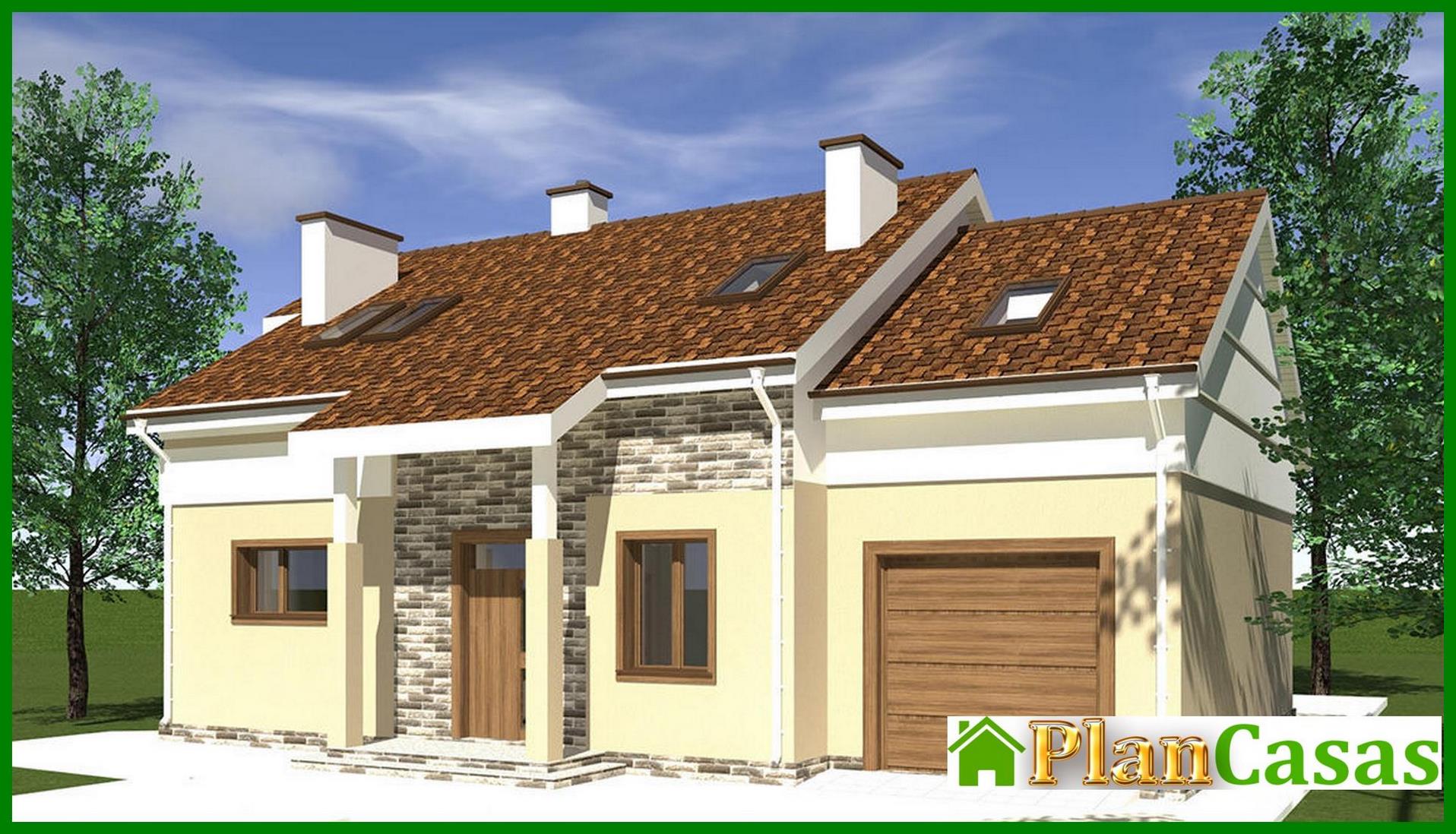 Proyecto de una casa con ático colorida y llena de sol