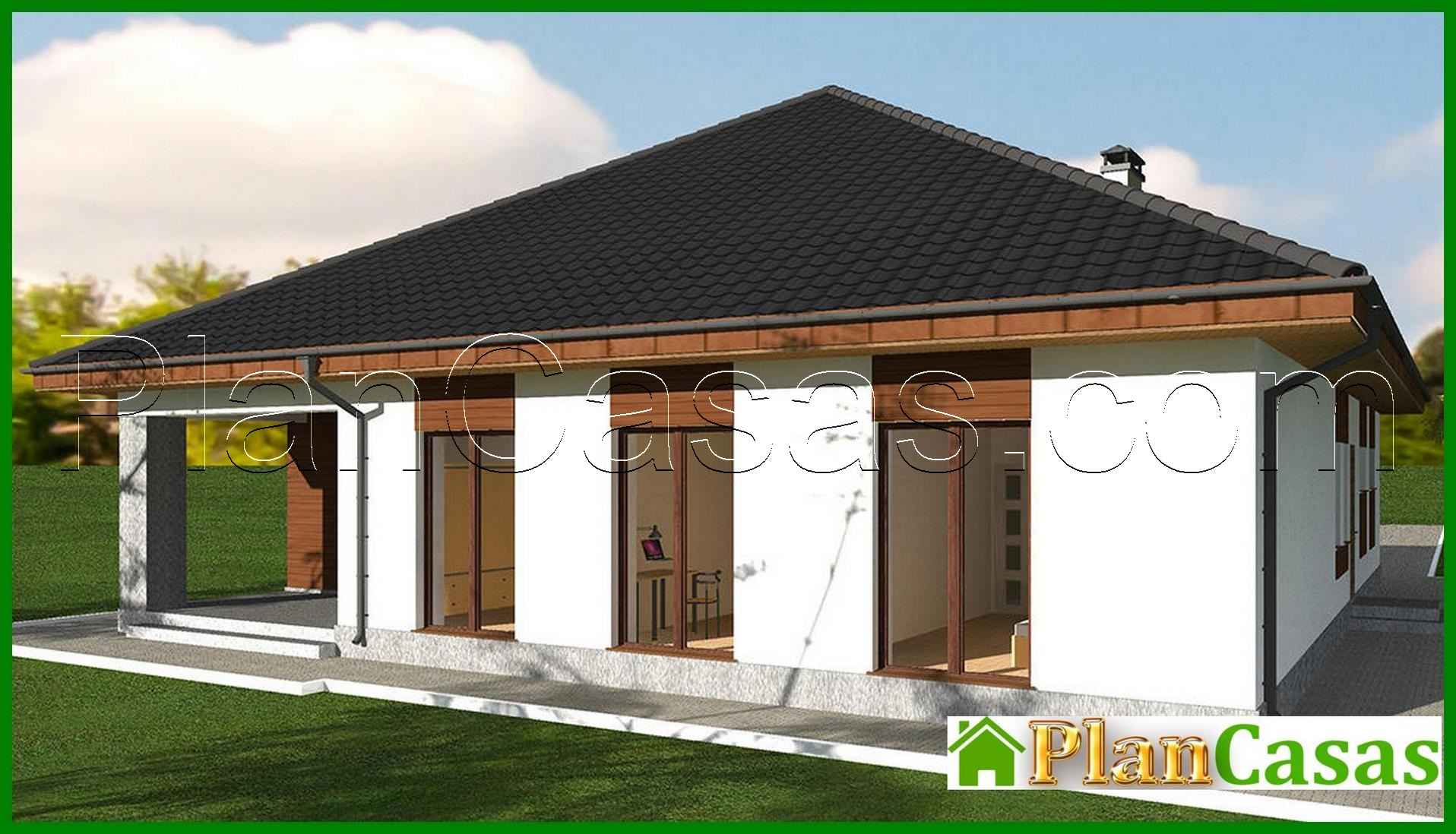 Visualization gallery - The project of an elegant one-story house with a spacious garage