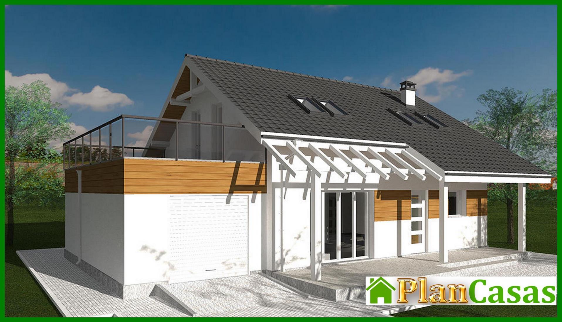 Visualization gallery - Two-storey beautiful cottage with a unique layout