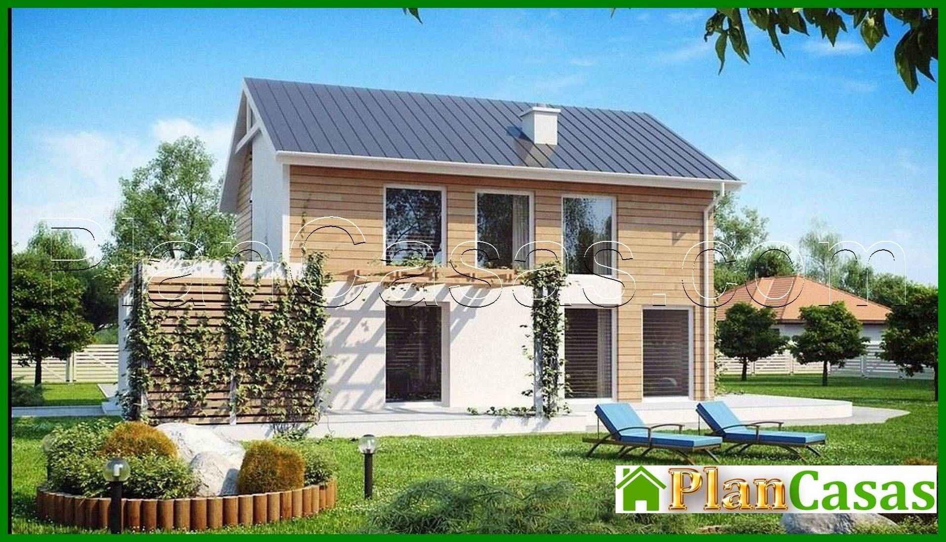 Proyecto de una casa económica de dos plantas