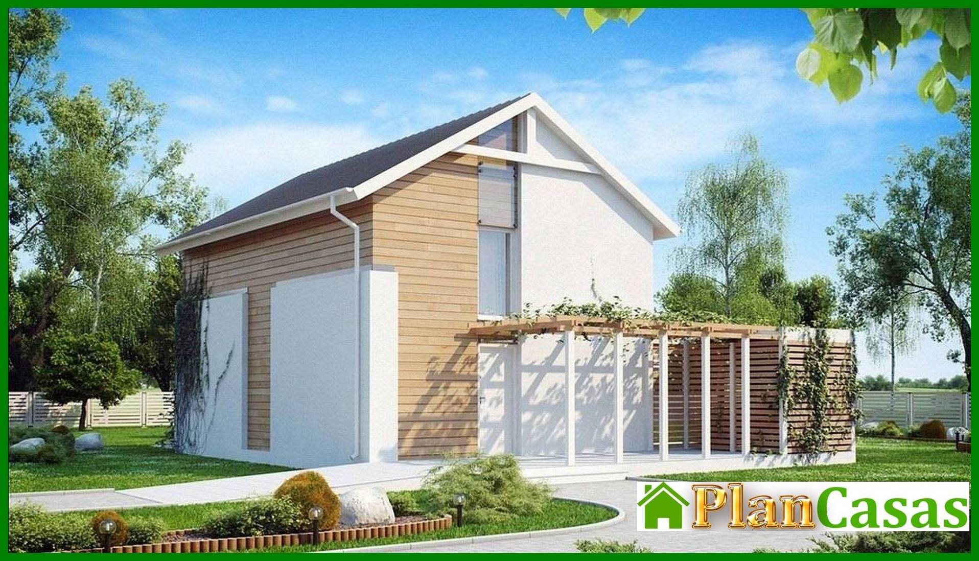 Galería de visualizaciones - Proyecto de una casa económica de dos plantas