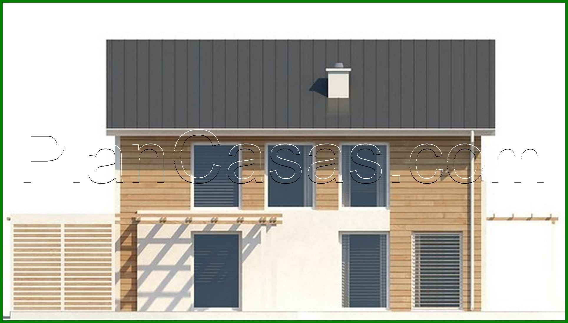 Galería de visualizaciones - Proyecto de una casa económica de dos plantas