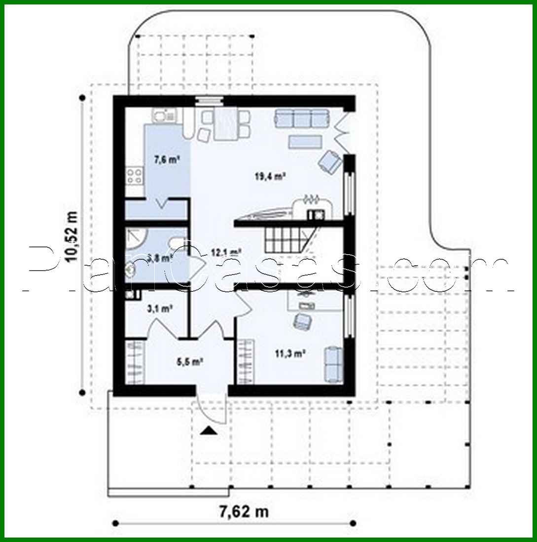 Galería de visualizaciones - Proyecto de una casa económica de dos plantas