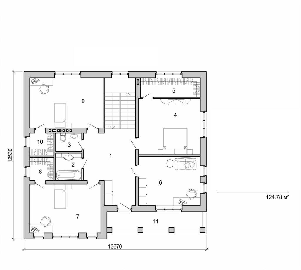 Visualization gallery - Two storey cottage