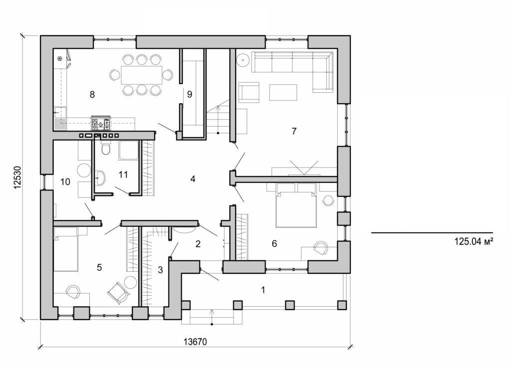 Visualization gallery - Two storey cottage