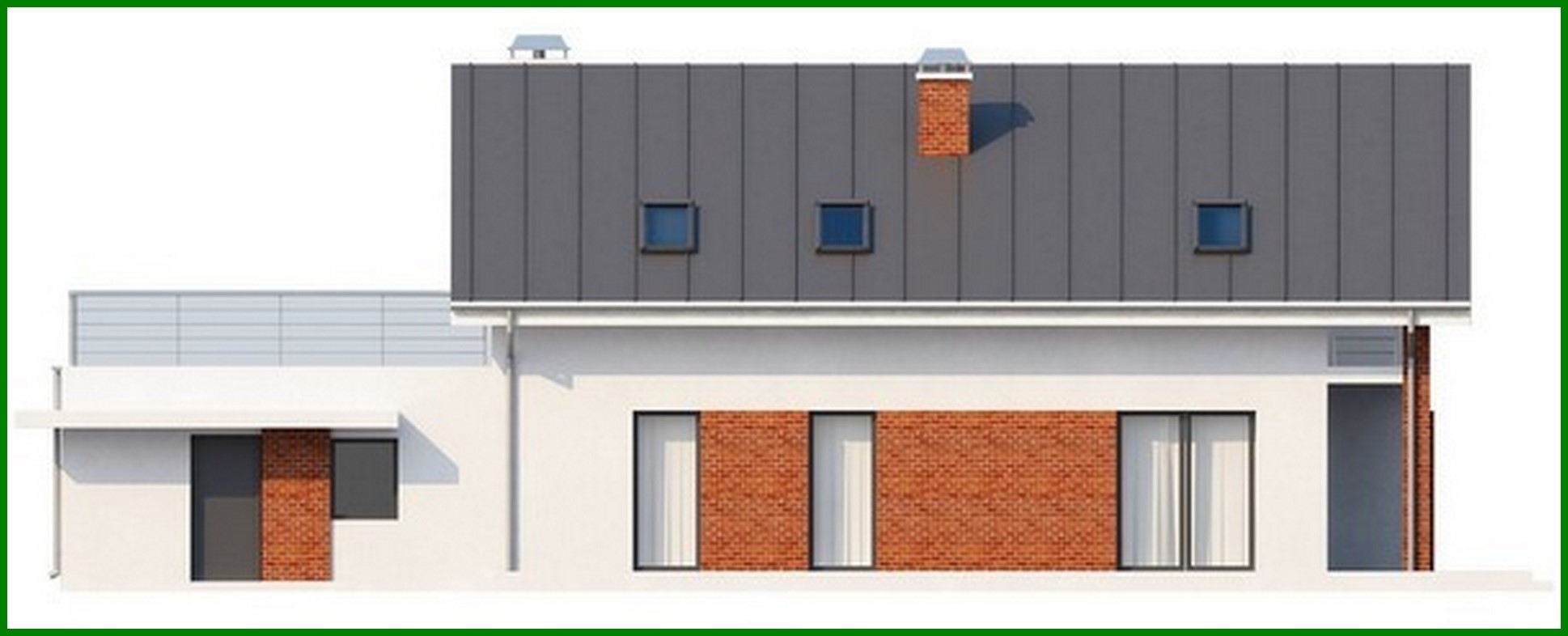 Galería de visualizaciones - Proyecto de casa de campo con garaje integrado y 2 dormitorios