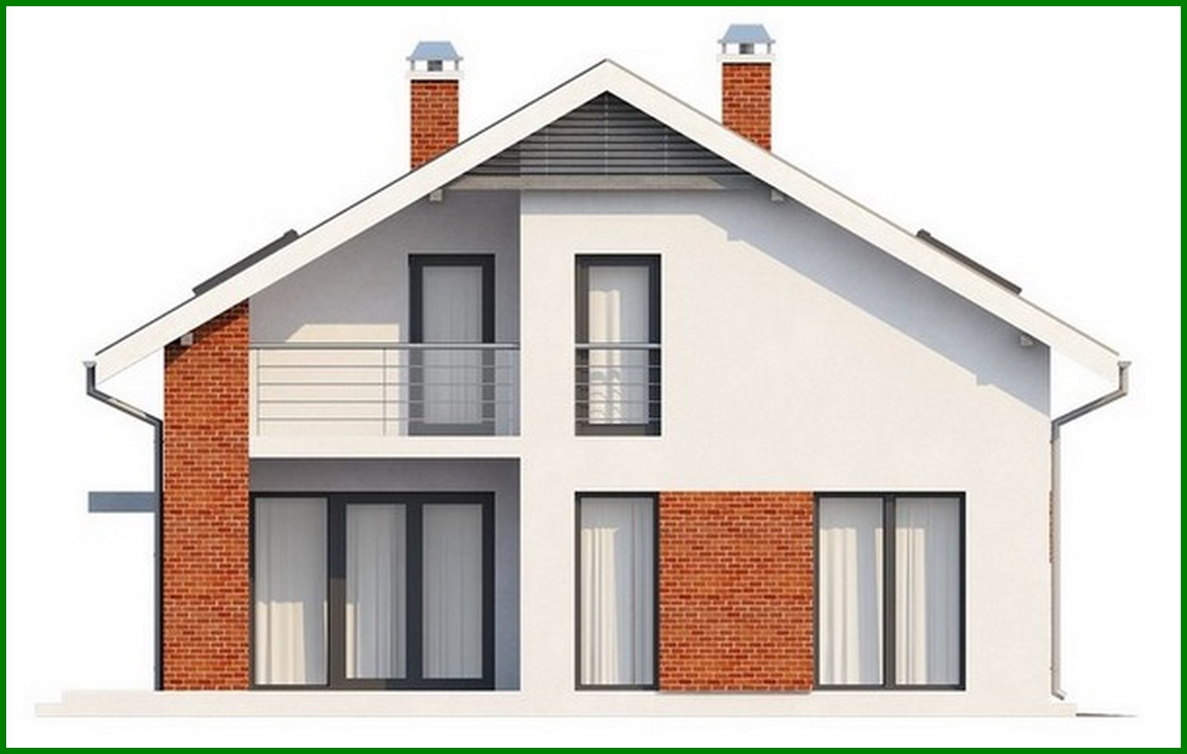 Galería de visualizaciones - Proyecto de casa de campo con garaje integrado y 2 dormitorios