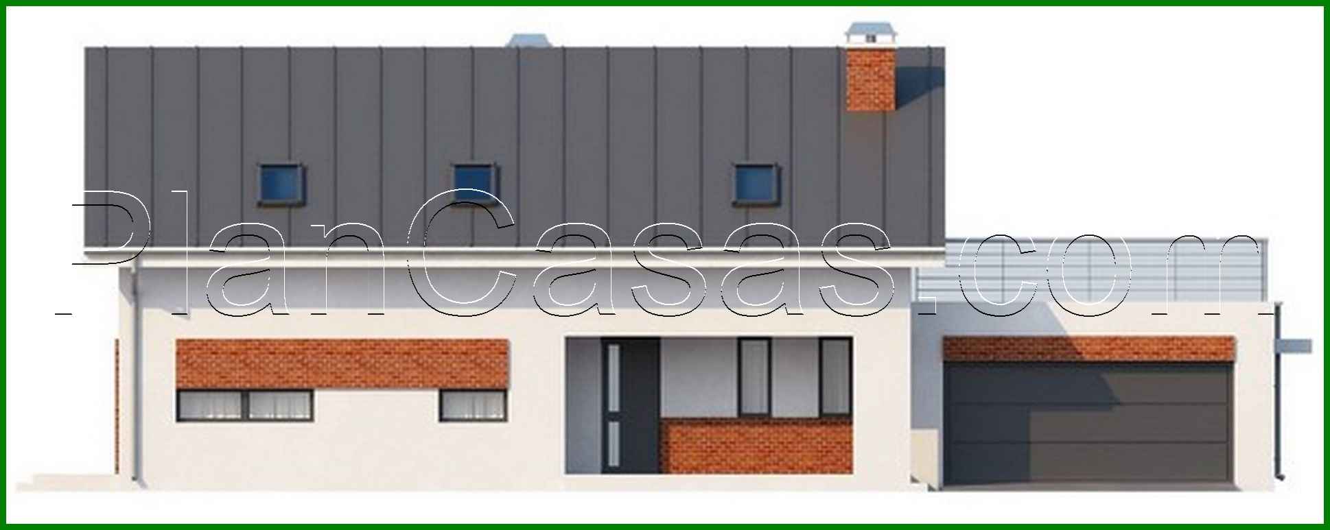 Galería de visualizaciones - Proyecto de casa de campo con garaje integrado y 2 dormitorios