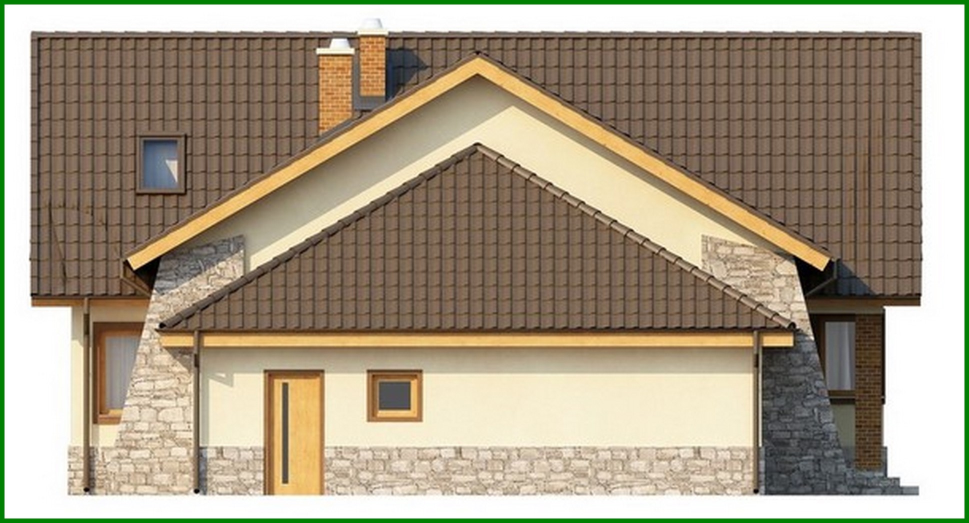 Galería de visualizaciones - Proyecto de casa con garaje para dos coches y terraza