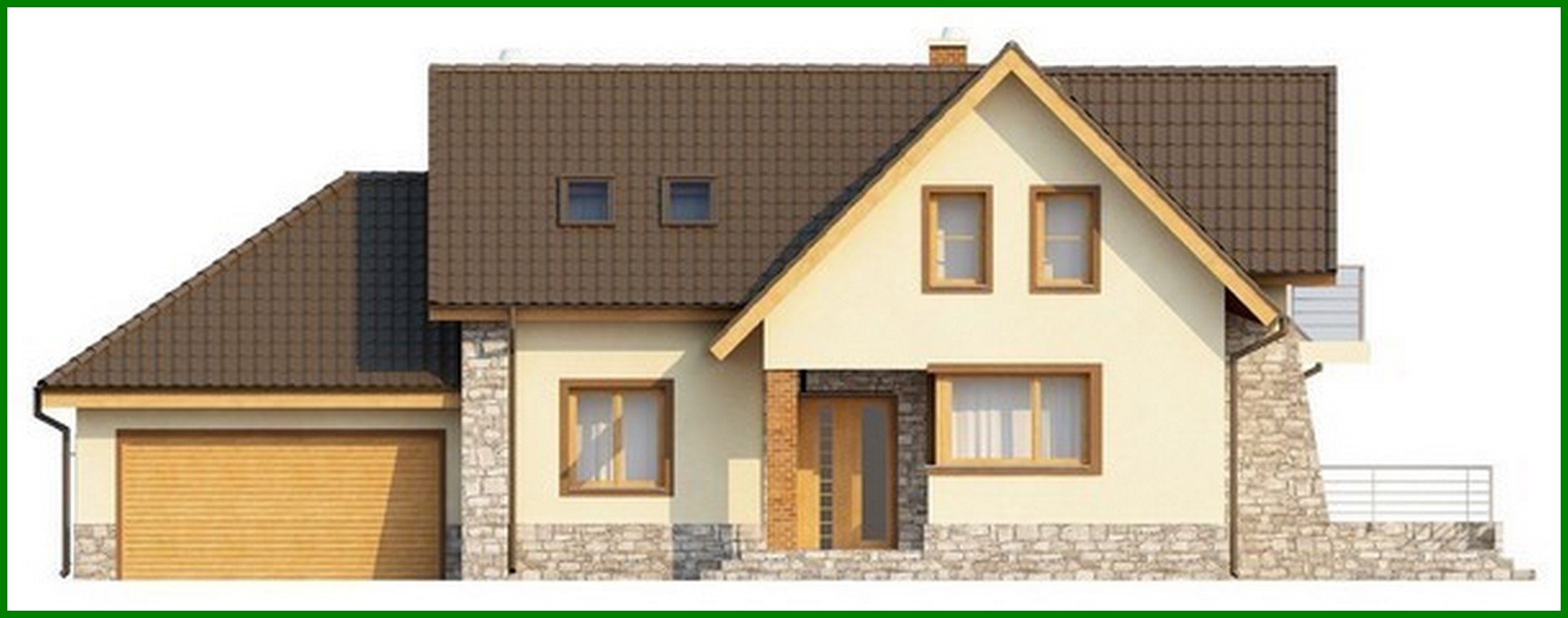 Galería de visualizaciones - Proyecto de casa con garaje para dos coches y terraza