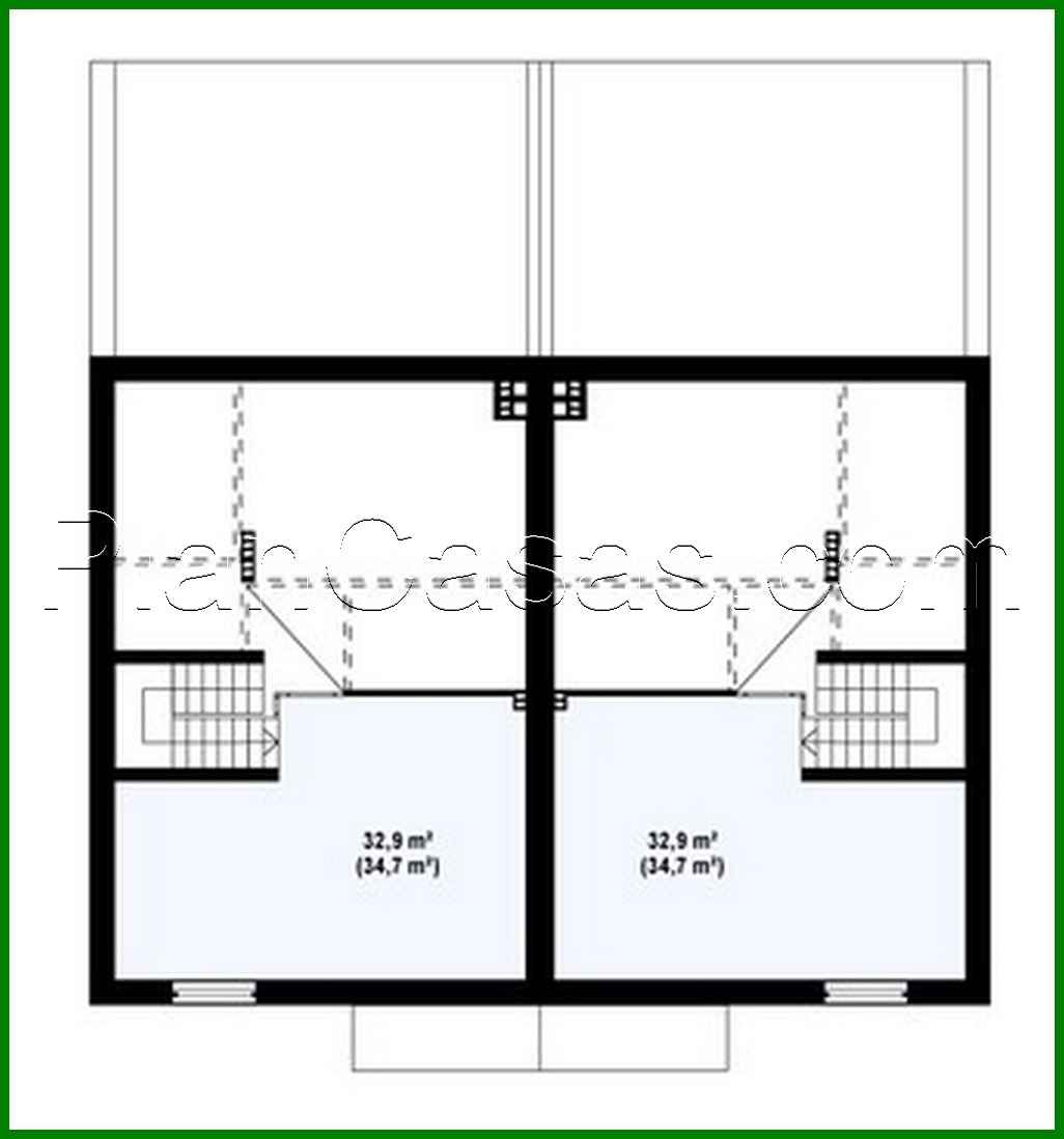 Visualization gallery - Modern stylish two-family house with spacious balconies on the second floor