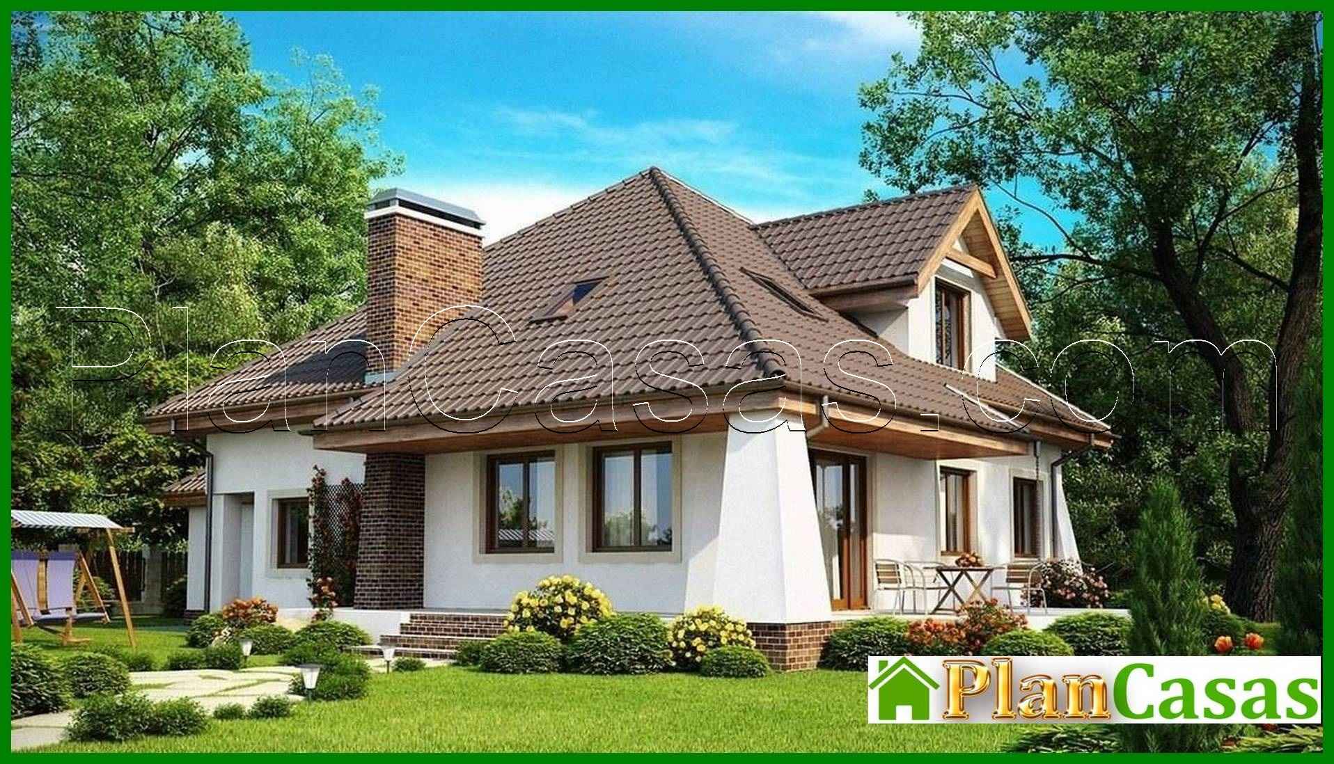 Galería de visualizaciones - Proyecto de una casa clásica con ático y balcón