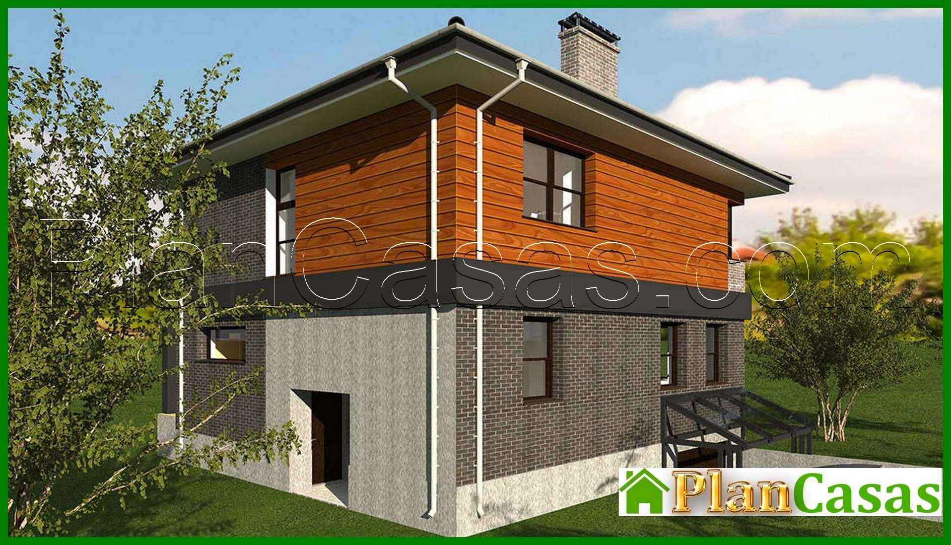 Galería de visualizaciones - Casa de campo de dos plantas con garaje subterráneo